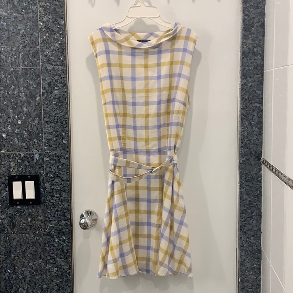 Retro 1950s style plaid dress